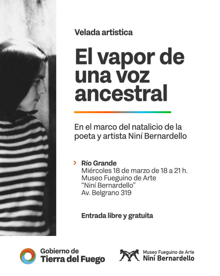 LA SECRETARÍA DE CULTURA INVITA A LA VELADA “EL VAPOR DE UNA VOZ ANCESTRAL” EN HONOR A NINÍ BERNARDELLO